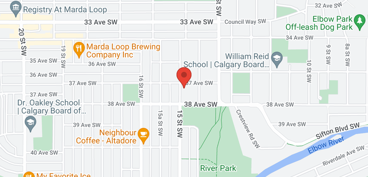 map of 3808 15 ST SW